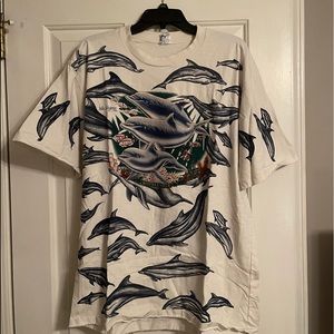 Marine, Sea, Ocean Dolphin Life Tee Sz XL